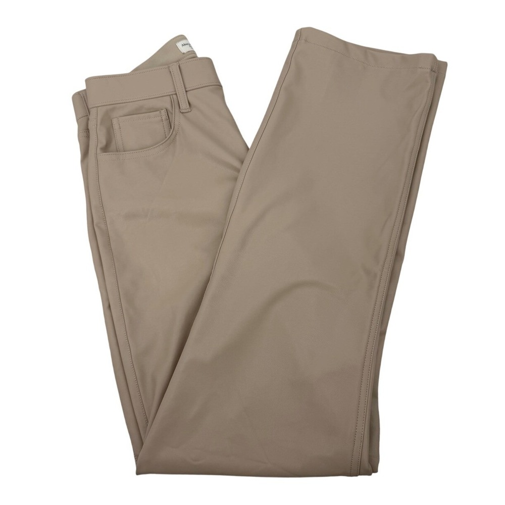 Abercrombie & Fitch 90s Straight Ultra High Rise Womens 27/4 Faux Leather‎ Pants